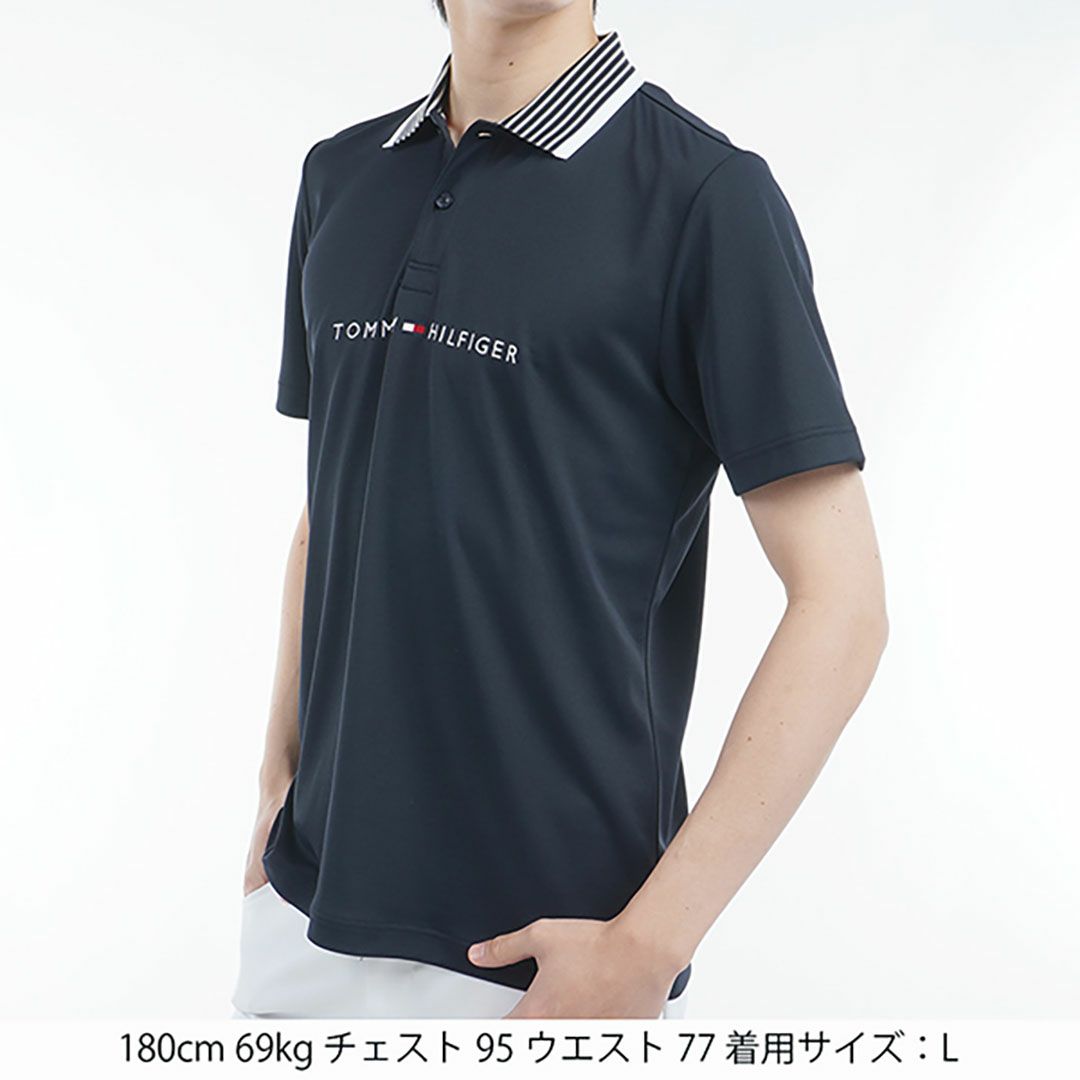 トミー ヒルフィガー ゴルフ Tommy Hilfiger Golf メンズ メンズ エッセンシャルストライプカラー 半袖ポロシャツ THMA513 詳細7