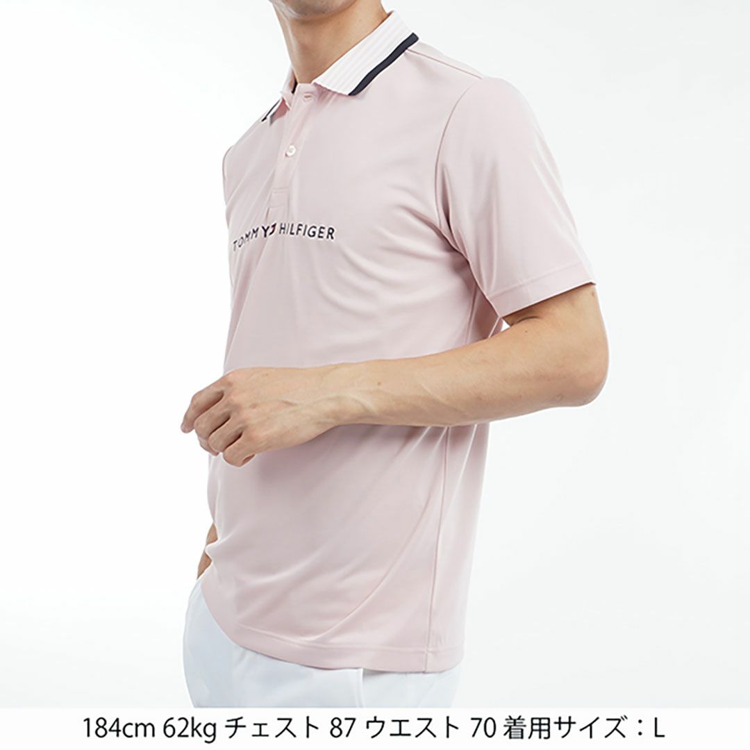 トミー ヒルフィガー ゴルフ Tommy Hilfiger Golf メンズ メンズ エッセンシャルストライプカラー 半袖ポロシャツ THMA513 詳細20