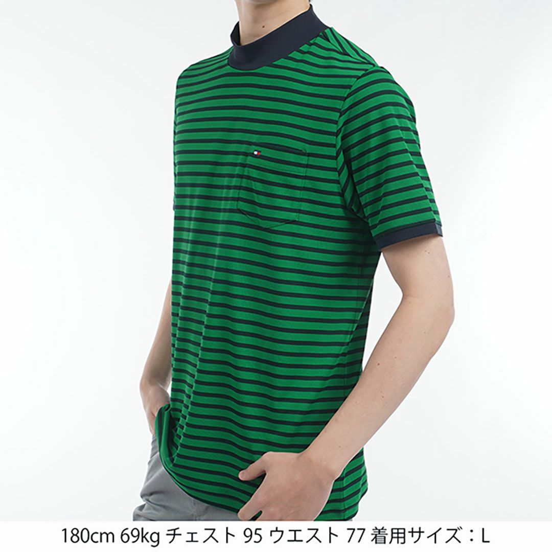 トミー ヒルフィガー ゴルフ Tommy Hilfiger Golf メンズ メンズ エッセンシャル 半袖モックネックシャツ THMA515 詳細8
