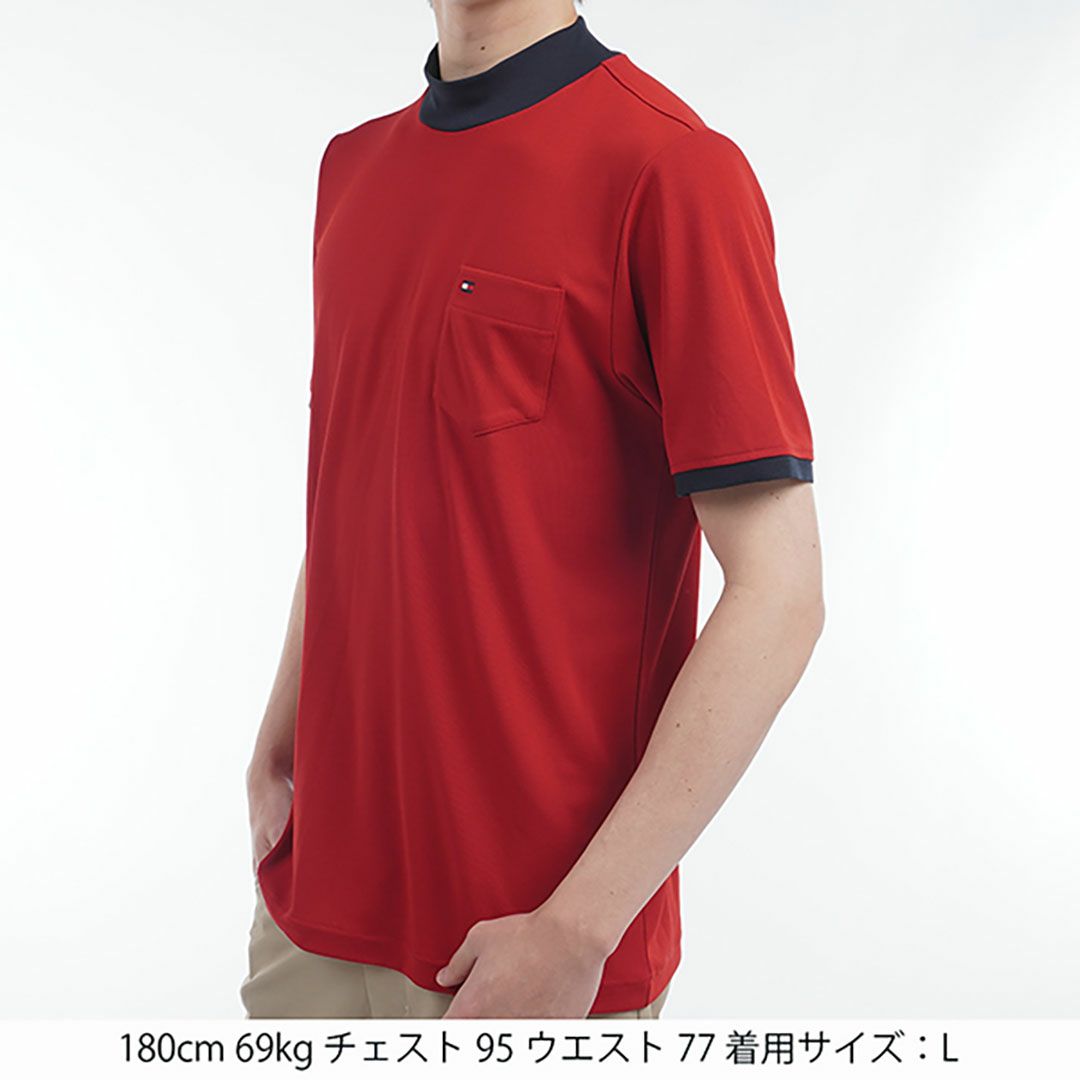 トミー ヒルフィガー ゴルフ Tommy Hilfiger Golf メンズ メンズ エッセンシャル 半袖モックネックシャツ THMA515 詳細23
