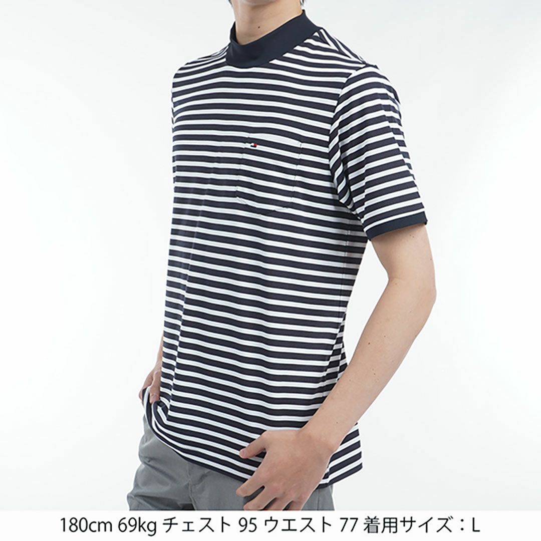 トミー ヒルフィガー ゴルフ Tommy Hilfiger Golf メンズ メンズ エッセンシャル 半袖モックネックシャツ THMA515 詳細27