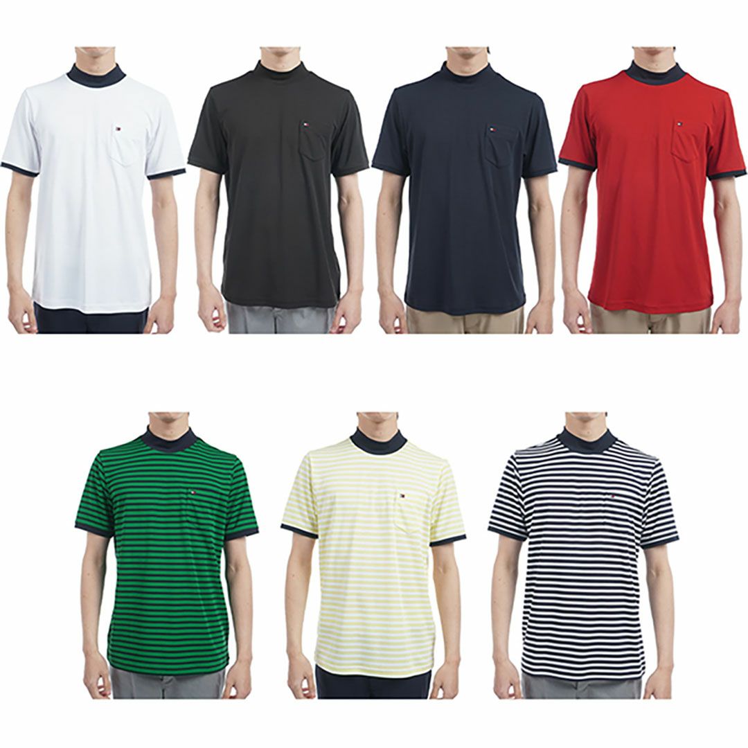 トミー ヒルフィガー ゴルフ Tommy Hilfiger Golf メンズ メンズ エッセンシャル 半袖モックネックシャツ THMA515 詳細29