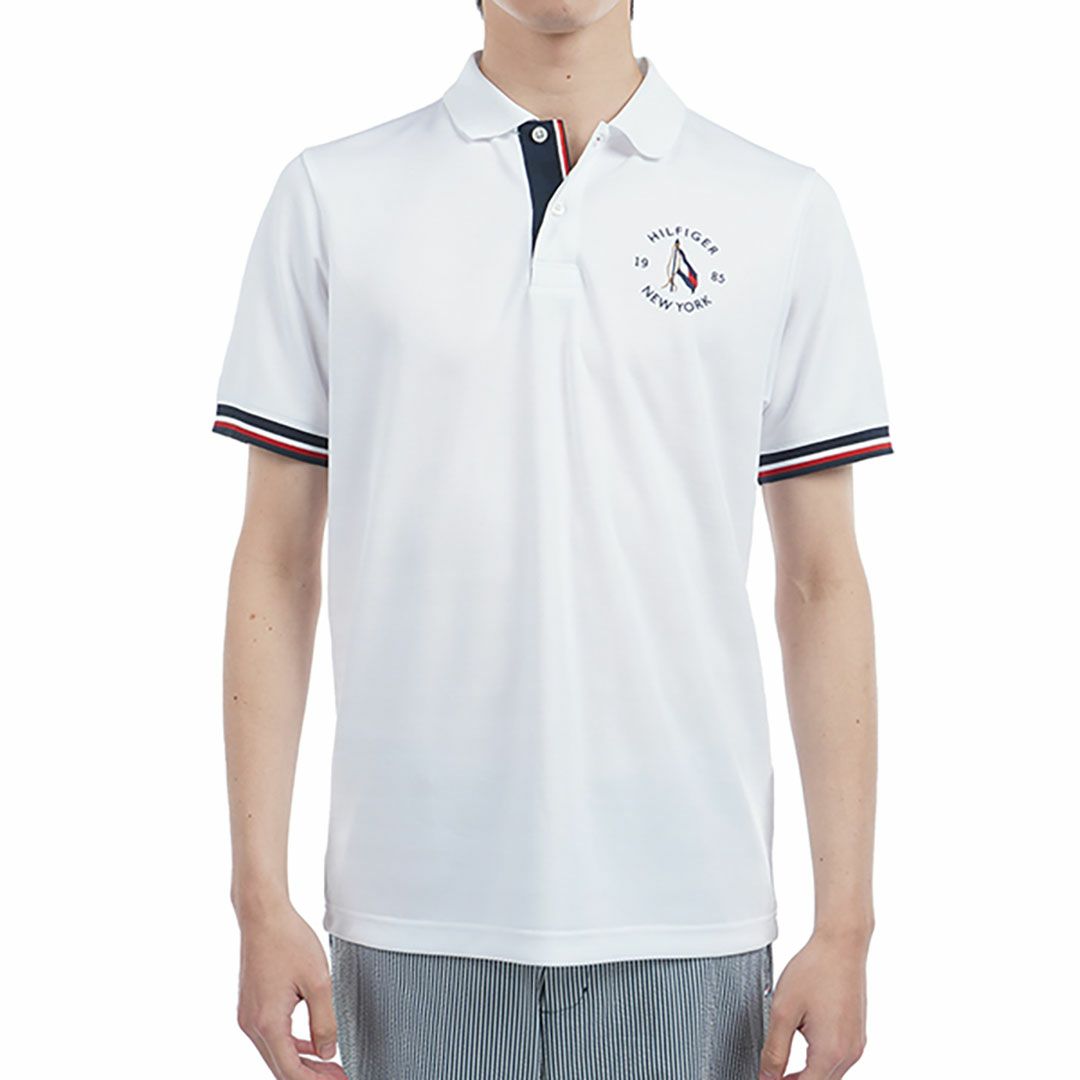 トミー ヒルフィガー ゴルフ Tommy Hilfiger Golf メンズ メンズ サークルロゴ 半袖ポロシャツ THMA518 詳細2