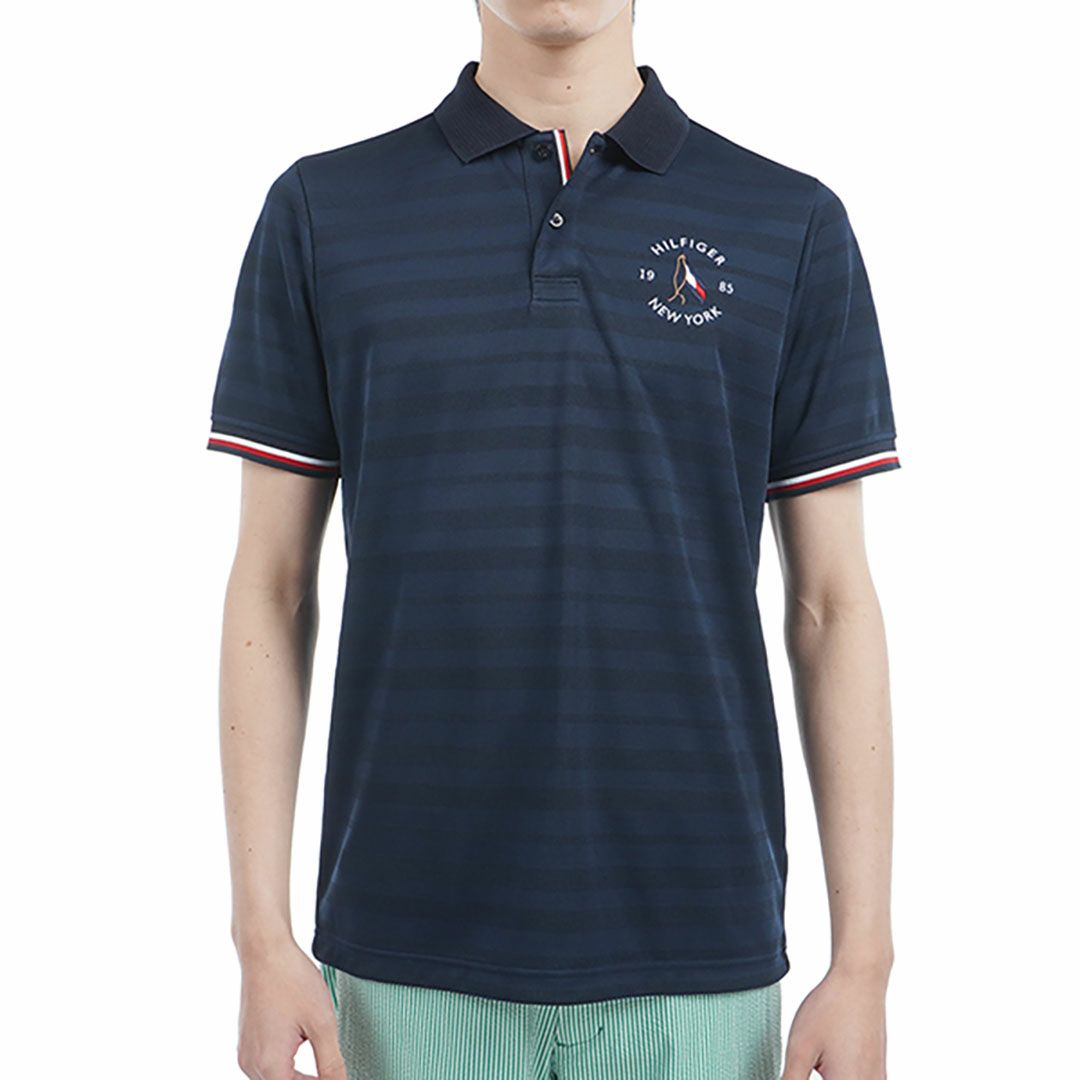 トミー ヒルフィガー ゴルフ Tommy Hilfiger Golf メンズ メンズ サークルロゴ 半袖ポロシャツ THMA518 詳細3