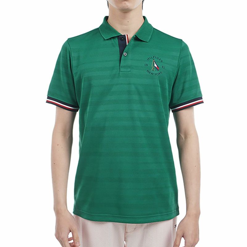 【最終値下】ENTI GOLF ロゴ付グリーンポロシャツ 30％OFF】[トミー ヒルフィガー ゴルフ]メンズ サークルロゴ