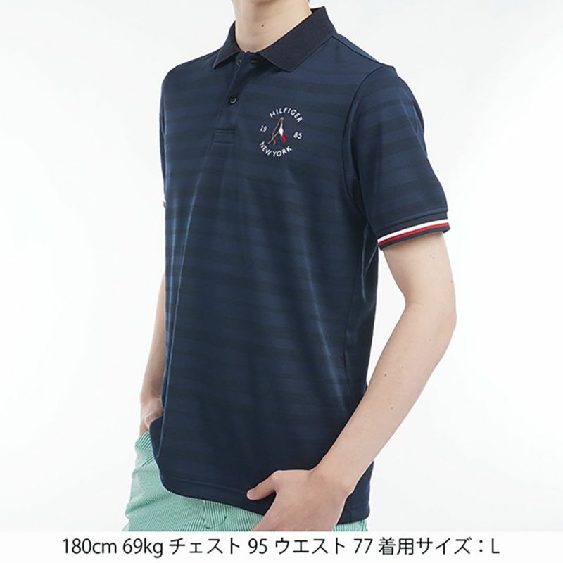 サイズ：M   GOLF トミー ヒルフィガーゴルフ  半袖ポロシャツ 総柄 ネイビー系 [240101438665] ゴルフウェア メンズ ストスト 楽天市場】トミーヒルフィガー ゴルフ ポロシャツ（サイズ（S/M