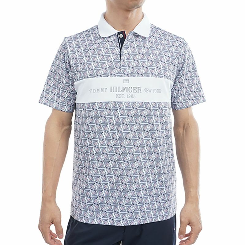 トミー ヒルフィガー ゴルフ Tommy Hilfiger Golf メンズ メンズ ヨットプリント 半袖ポロシャツ THMA519 詳細2