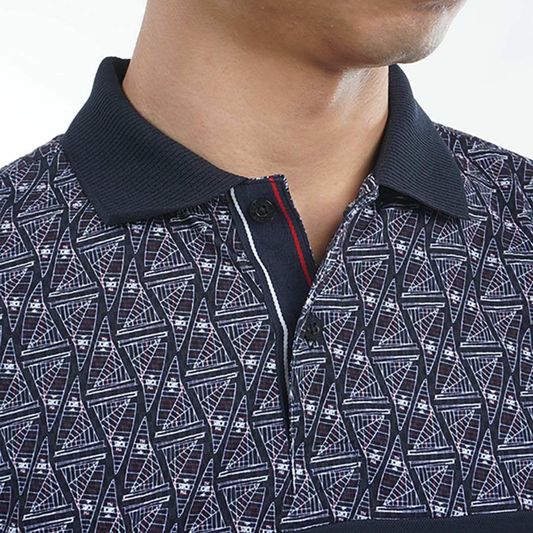 トミー ヒルフィガー ゴルフ Tommy Hilfiger Golf メンズ メンズ ヨットプリント 半袖ポロシャツ THMA519 詳細8