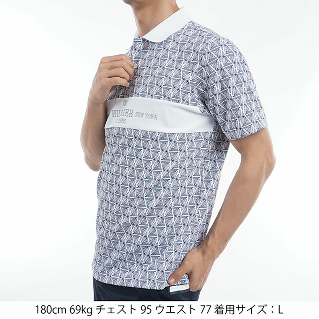 トミー ヒルフィガー ゴルフ Tommy Hilfiger Golf メンズ メンズ ヨットプリント 半袖ポロシャツ THMA519 詳細10