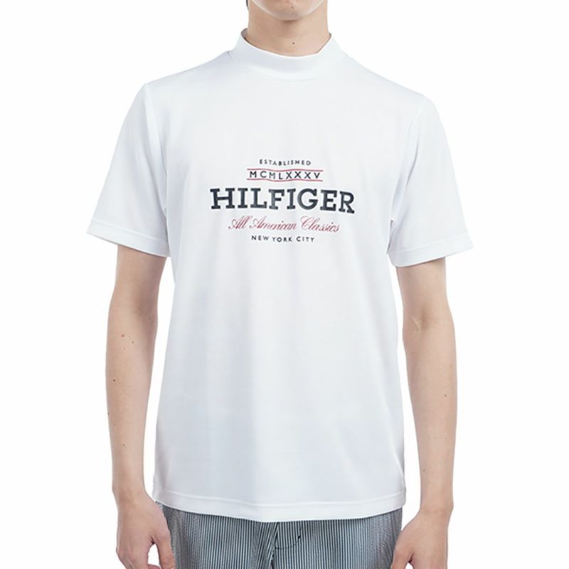 トミー ヒルフィガー ゴルフ Tommy Hilfiger Golf メンズ メンズ フロントロゴ 半袖モックネックシャツ THMA520 詳細2