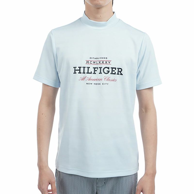 トミー ヒルフィガー ゴルフ Tommy Hilfiger Golf メンズ メンズ フロントロゴ 半袖モックネックシャツ THMA520 詳細3