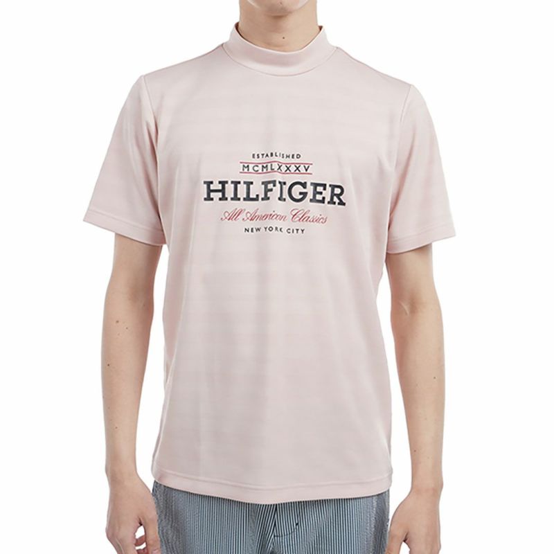 トミー ヒルフィガー ゴルフ Tommy Hilfiger Golf メンズ メンズ フロントロゴ 半袖モックネックシャツ THMA520 詳細4