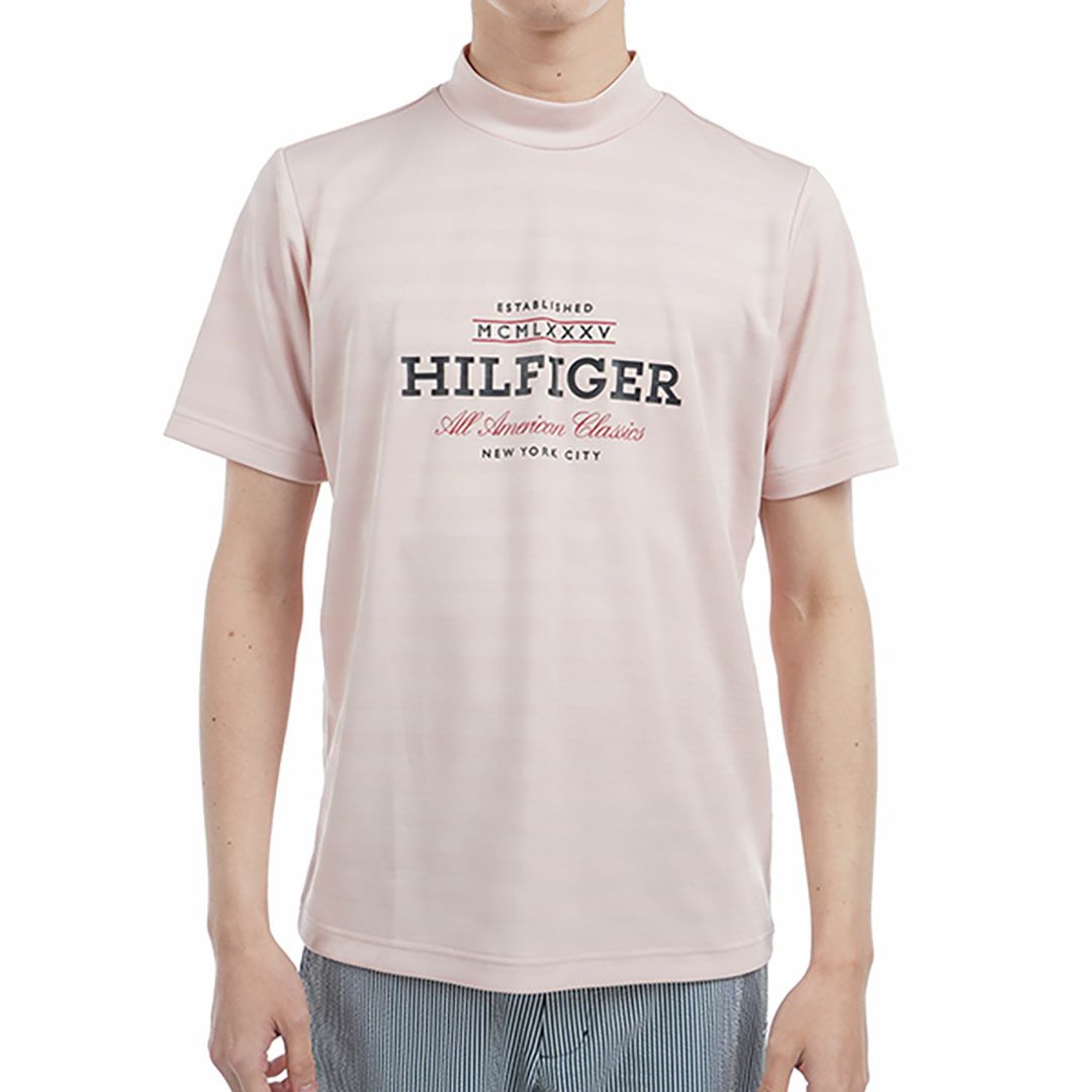 トミー ヒルフィガー ゴルフ Tommy Hilfiger Golf メンズ メンズ フロントロゴ 半袖モックネックシャツ THMA520 詳細4
