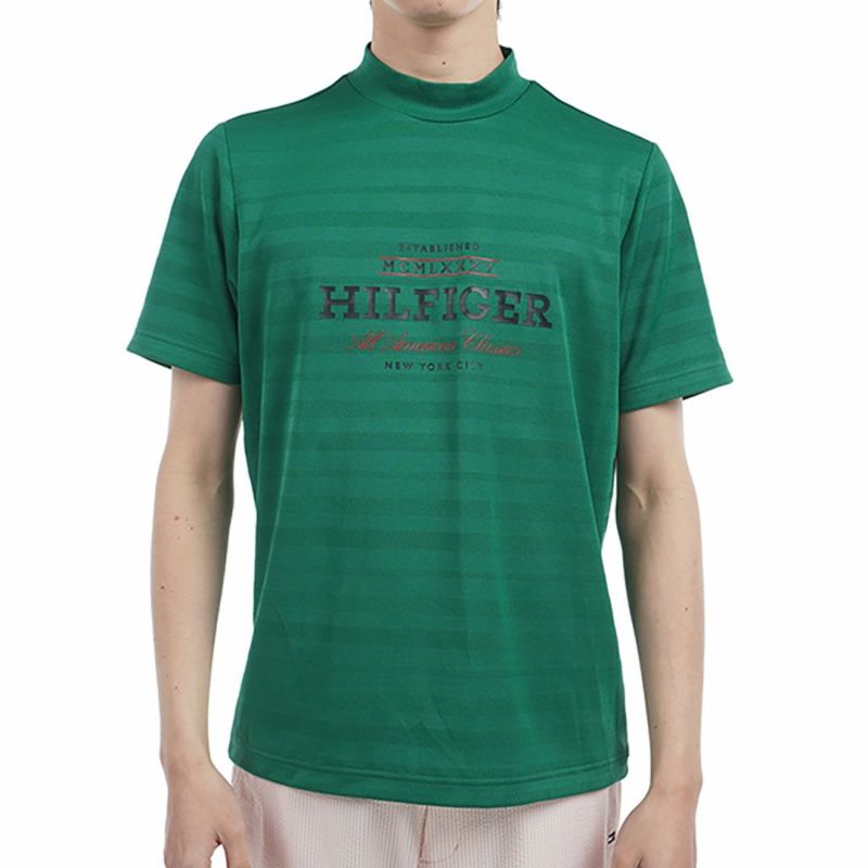 トミー ヒルフィガー ゴルフ Tommy Hilfiger Golf メンズ メンズ フロントロゴ 半袖モックネックシャツ THMA520 詳細5