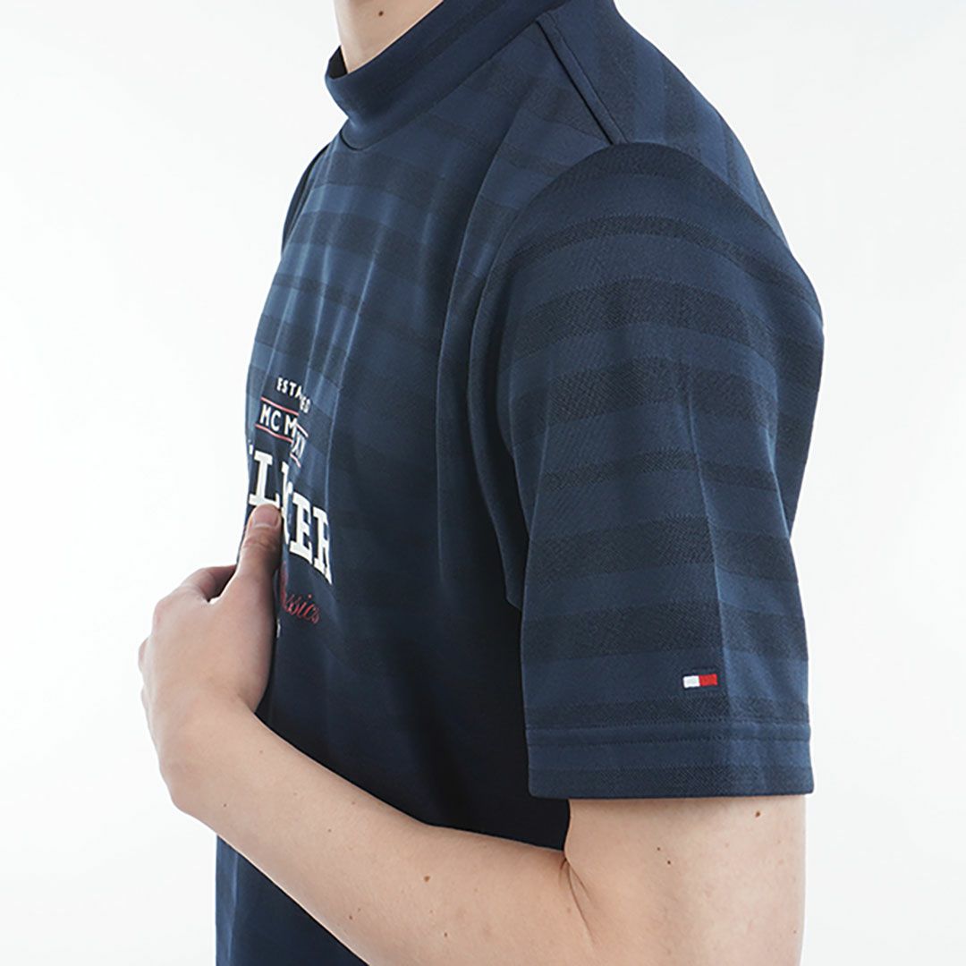トミー ヒルフィガー ゴルフ Tommy Hilfiger Golf メンズ メンズ フロントロゴ 半袖モックネックシャツ THMA520 詳細12