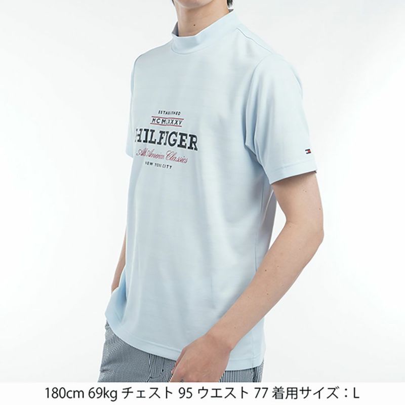 トミー ヒルフィガー ゴルフ Tommy Hilfiger Golf メンズ メンズ フロントロゴ 半袖モックネックシャツ THMA520 詳細17