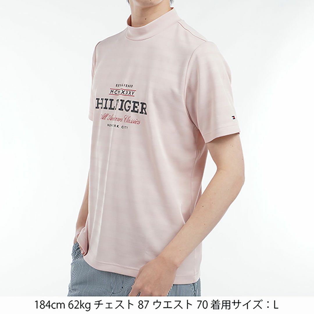 トミー ヒルフィガー ゴルフ Tommy Hilfiger Golf メンズ メンズ フロントロゴ 半袖モックネックシャツ THMA520 詳細19