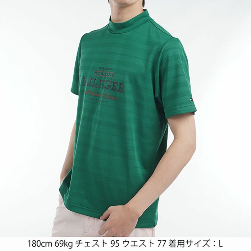 トミー ヒルフィガー ゴルフ Tommy Hilfiger Golf メンズ メンズ フロントロゴ 半袖モックネックシャツ THMA520 詳細21