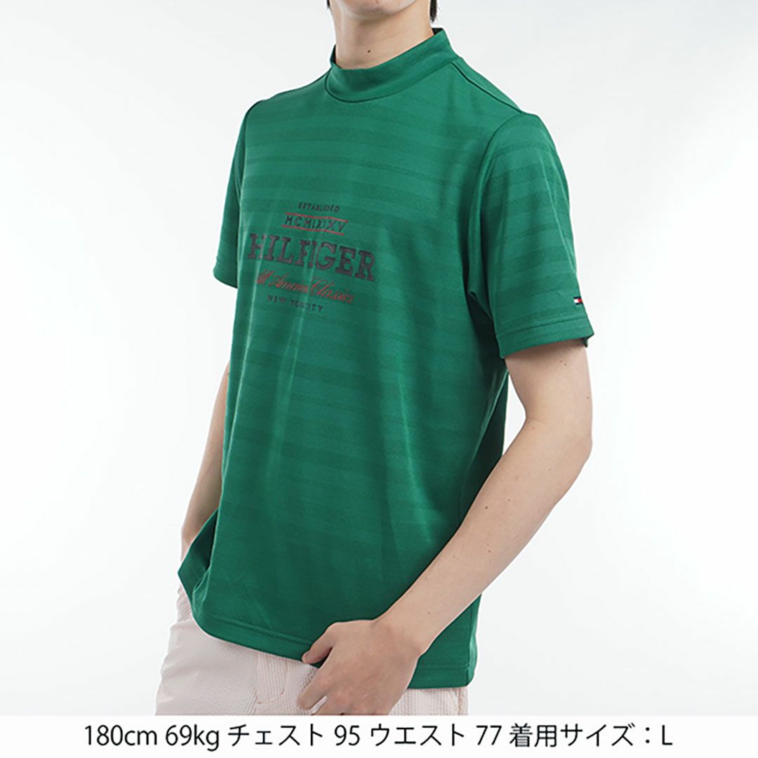 トミー ヒルフィガー ゴルフ Tommy Hilfiger Golf メンズ メンズ フロントロゴ 半袖モックネックシャツ THMA520 詳細21