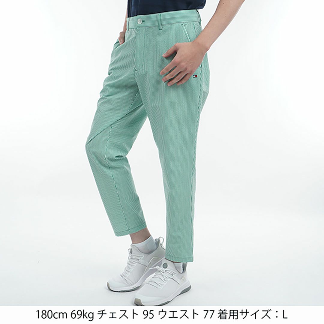 トミー ヒルフィガー ゴルフ Tommy Hilfiger Golf メンズ メンズ サッカーストライプ イージーパンツ THMA521 詳細5
