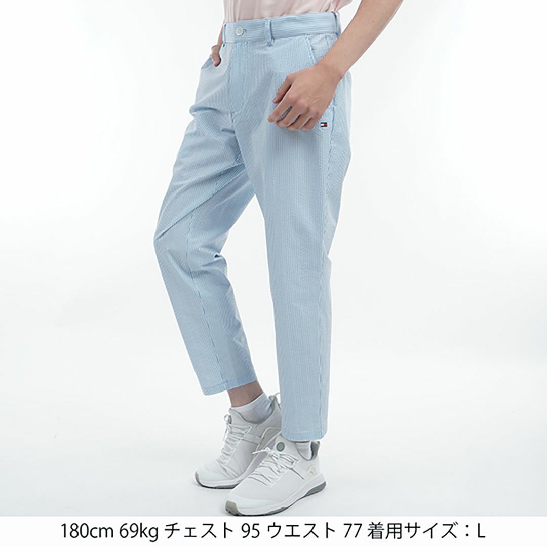 トミー ヒルフィガー ゴルフ Tommy Hilfiger Golf メンズ メンズ サッカーストライプ イージーパンツ THMA521 詳細14