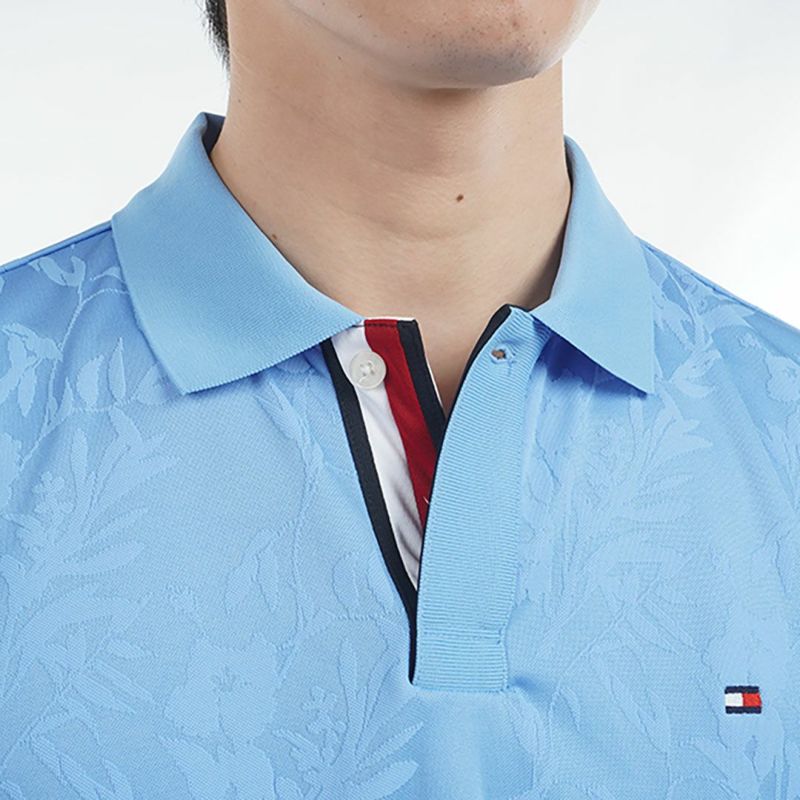 トミー ヒルフィガー ゴルフ Tommy Hilfiger Golf メンズ メンズ リーフジャガード 半袖ポロシャツ THMA522 詳細10