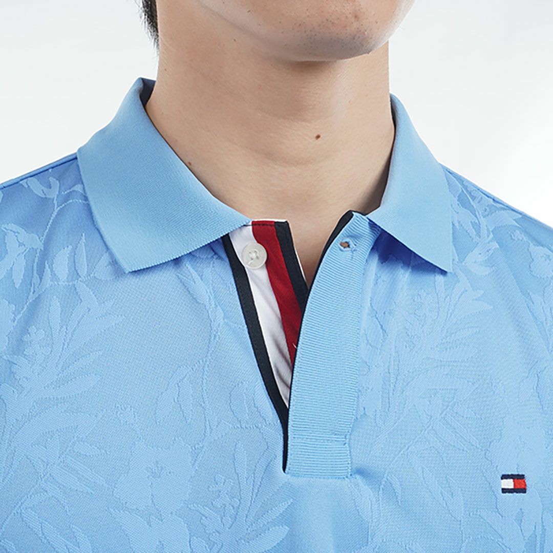 トミー ヒルフィガー ゴルフ Tommy Hilfiger Golf メンズ メンズ リーフジャガード 半袖ポロシャツ THMA522 詳細10