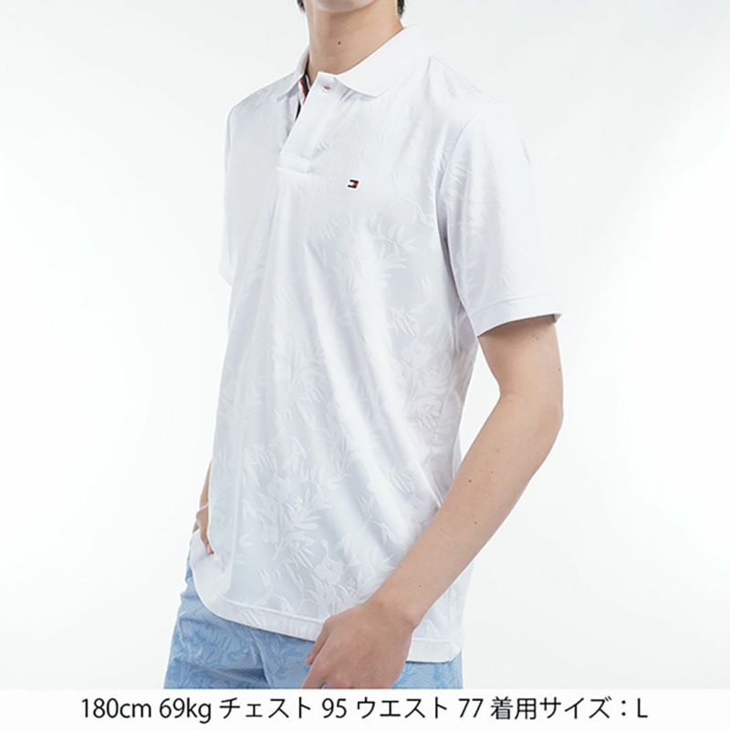 トミー ヒルフィガー ゴルフ Tommy Hilfiger Golf メンズ メンズ リーフジャガード 半袖ポロシャツ THMA522 詳細12