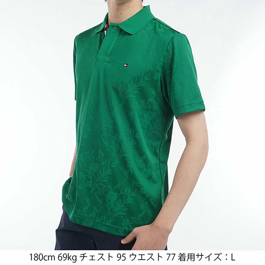 トミー ヒルフィガー ゴルフ Tommy Hilfiger Golf メンズ メンズ リーフジャガード 半袖ポロシャツ THMA522 詳細16