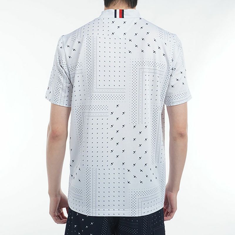 トミー ヒルフィガー ゴルフ Tommy Hilfiger Golf メンズ メンズ バンダナプリント 半袖モックネックシャツ THMA524 詳細5