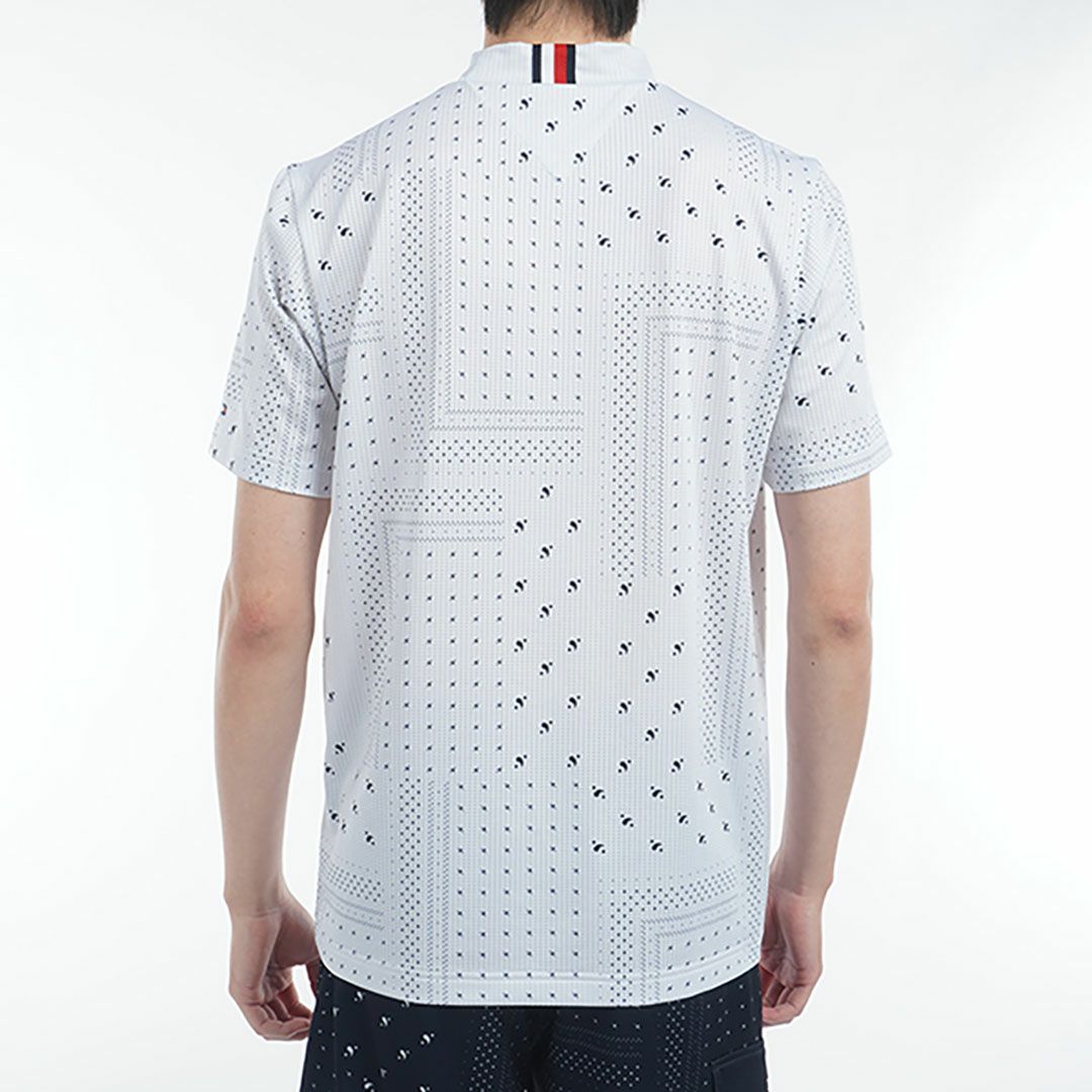 トミー ヒルフィガー ゴルフ Tommy Hilfiger Golf メンズ メンズ バンダナプリント 半袖モックネックシャツ THMA524 詳細5