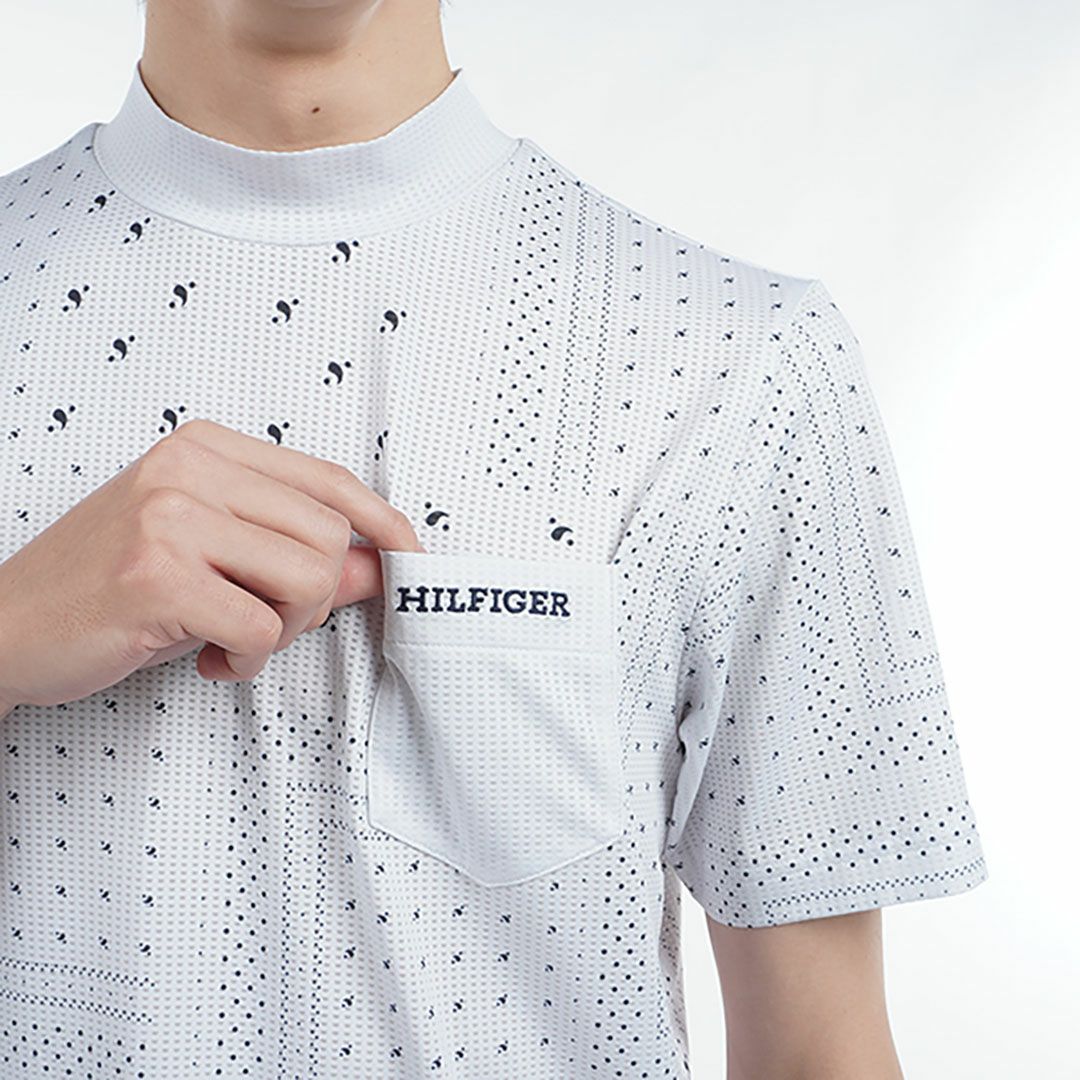 トミー ヒルフィガー ゴルフ Tommy Hilfiger Golf メンズ メンズ バンダナプリント 半袖モックネックシャツ THMA524 詳細10