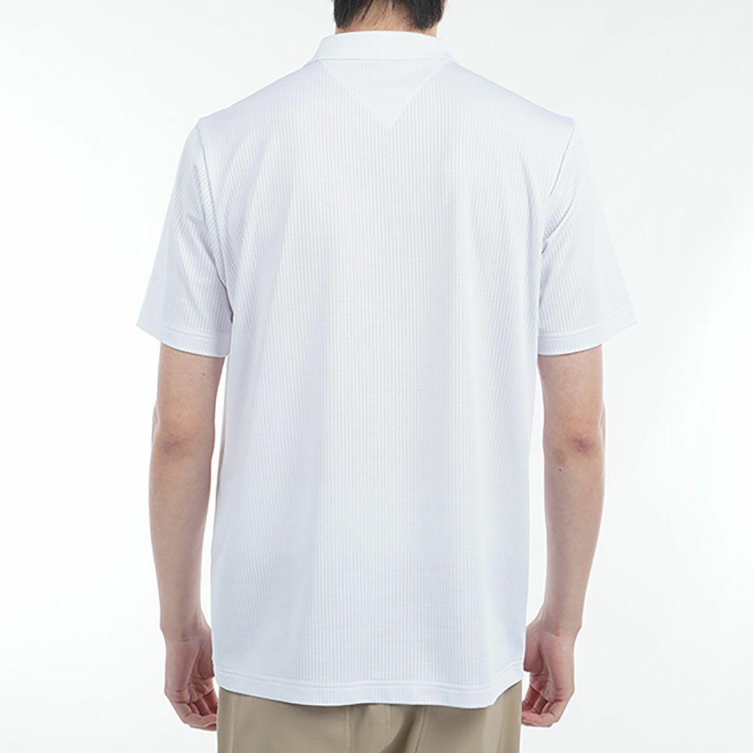 トミー ヒルフィガー ゴルフ Tommy Hilfiger Golf メンズ メンズ レッドホワイトブルー ハーフジップポロシャツ THMA526 詳細12