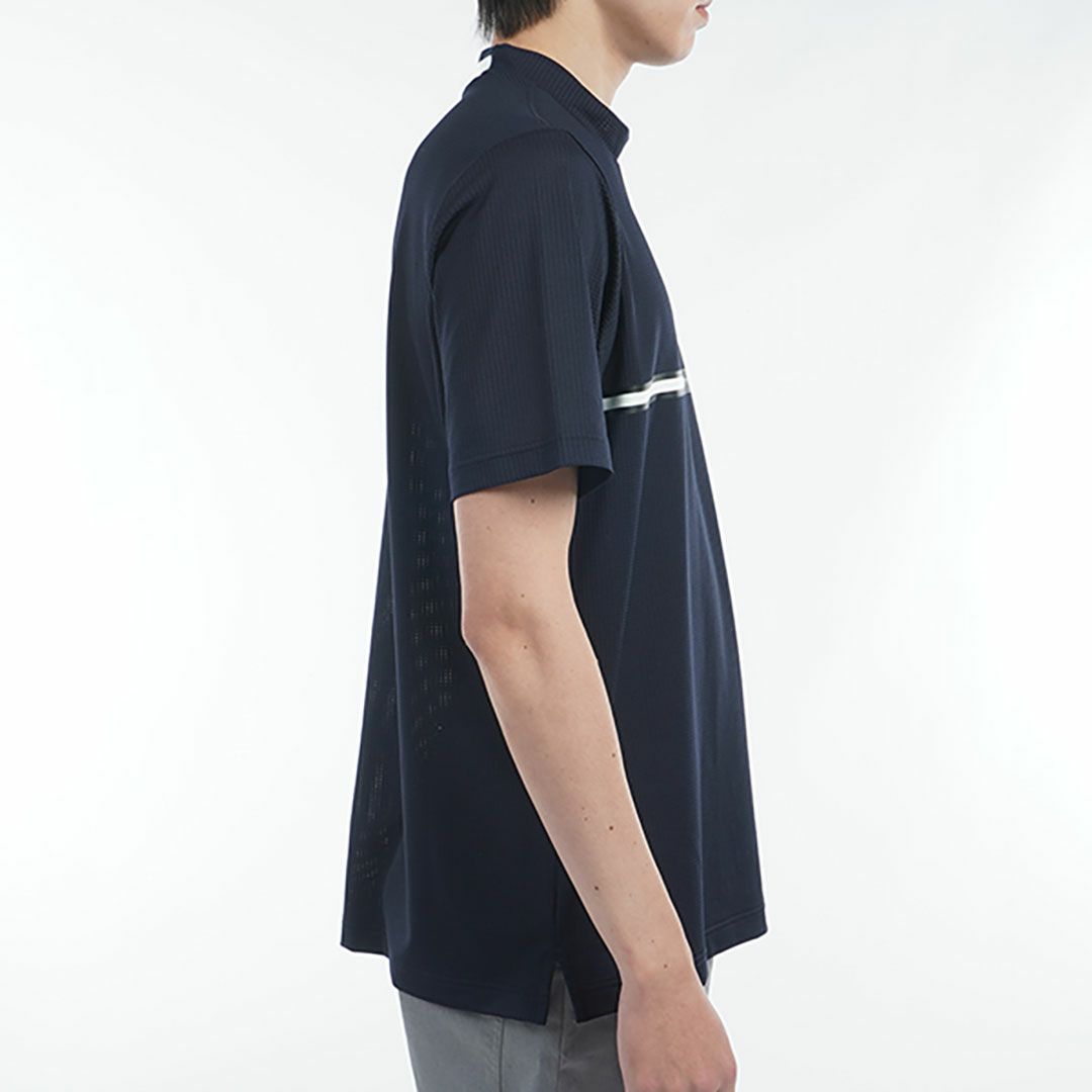 トミー ヒルフィガー ゴルフ Tommy Hilfiger Golf メンズ メンズ HILFIGERトリコグラフィック 半袖モックネックシャツ THMA527 詳細7