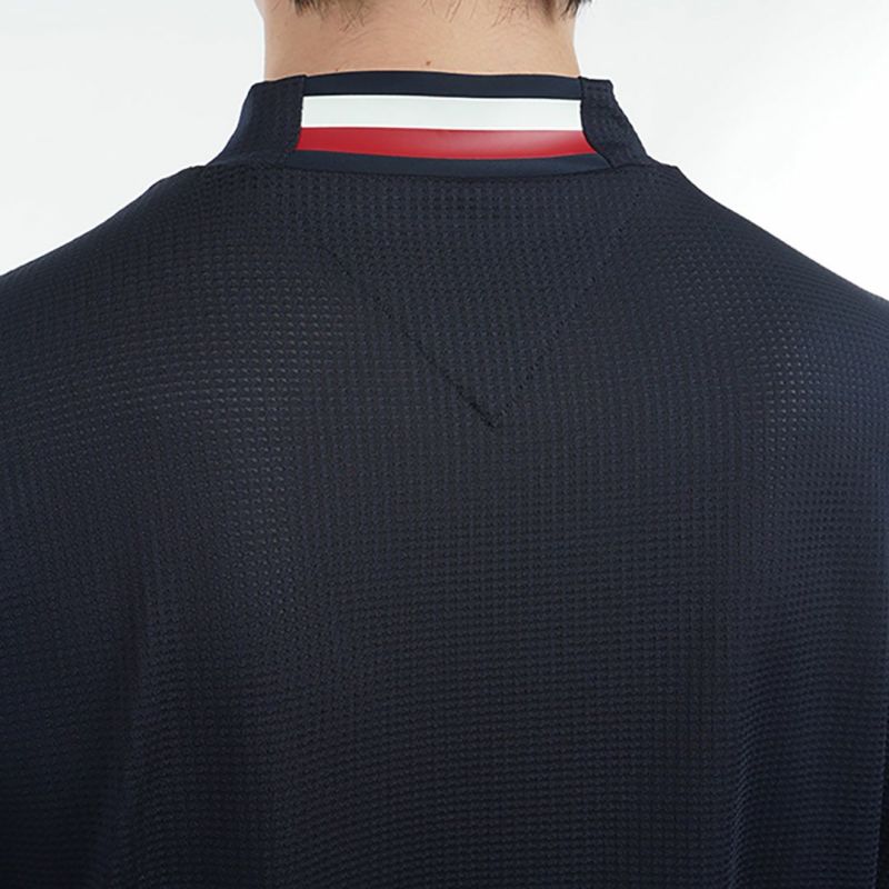 トミー ヒルフィガー ゴルフ Tommy Hilfiger Golf メンズ メンズ HILFIGERトリコグラフィック 半袖モックネックシャツ THMA527 詳細9