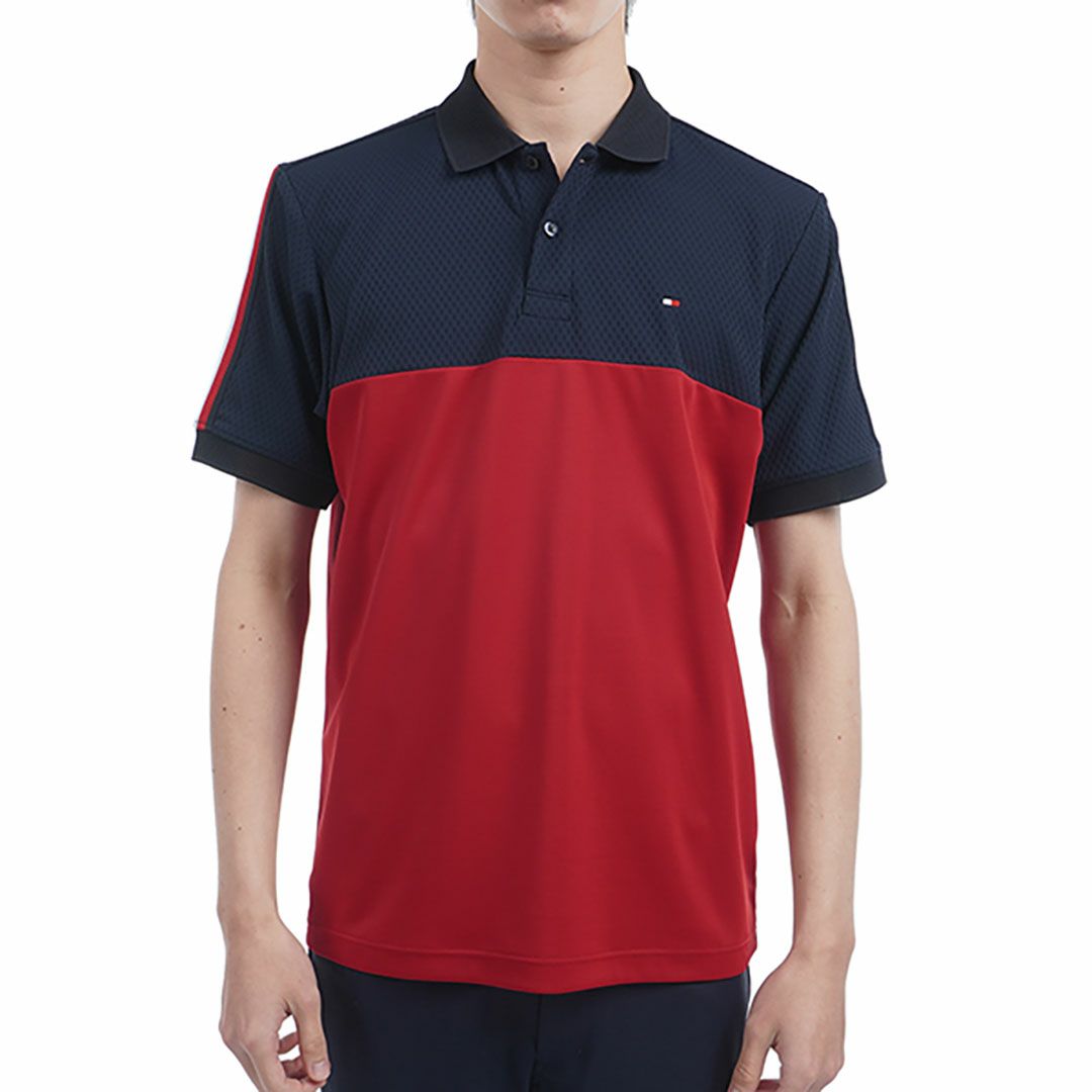 トミー ヒルフィガー ゴルフ Tommy Hilfiger Golf メンズ メンズ カラーブロック 半袖ポロシャツ THMA528 詳細1