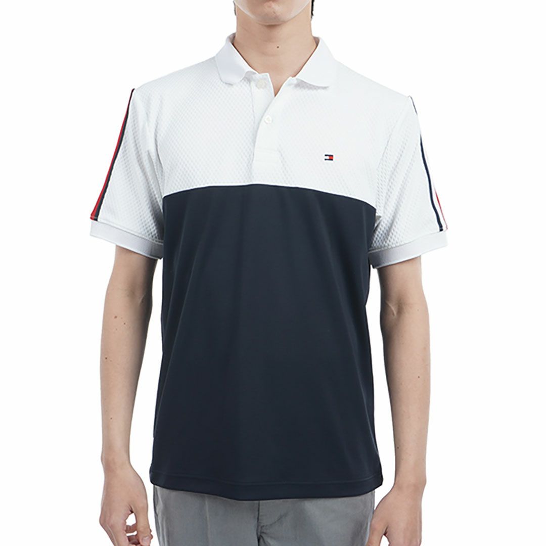 トミー ヒルフィガー ゴルフ Tommy Hilfiger Golf メンズ メンズ カラーブロック 半袖ポロシャツ THMA528 詳細2