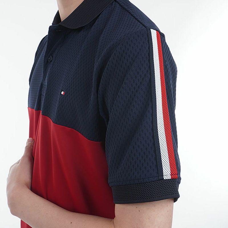 トミー ヒルフィガー ゴルフ Tommy Hilfiger Golf メンズ メンズ カラーブロック 半袖ポロシャツ THMA528 詳細10