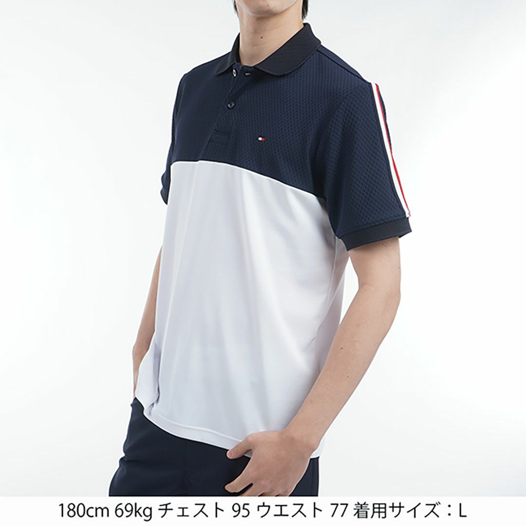 トミー ヒルフィガー ゴルフ Tommy Hilfiger Golf メンズ メンズ カラーブロック 半袖ポロシャツ THMA528 詳細14