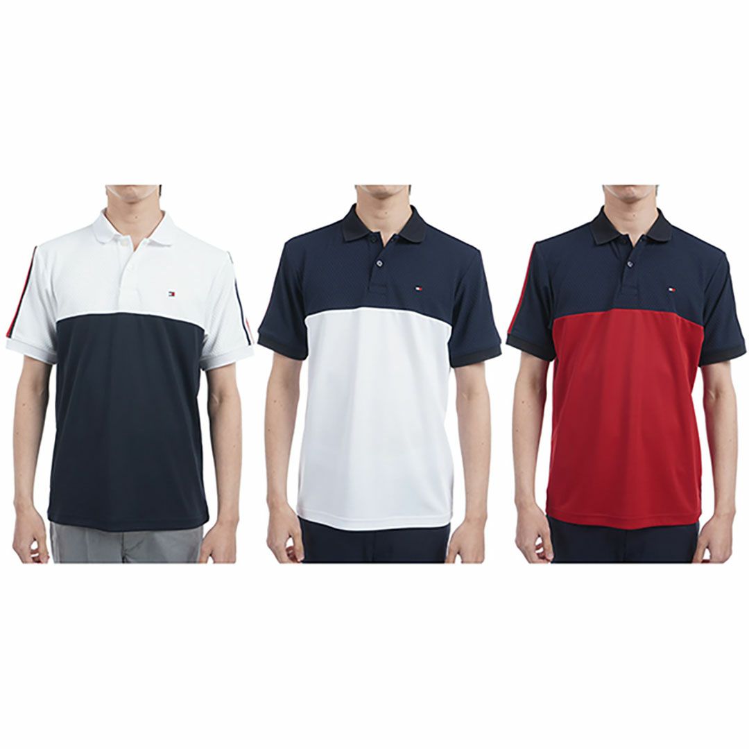 トミー ヒルフィガー ゴルフ Tommy Hilfiger Golf メンズ メンズ カラーブロック 半袖ポロシャツ THMA528 詳細16