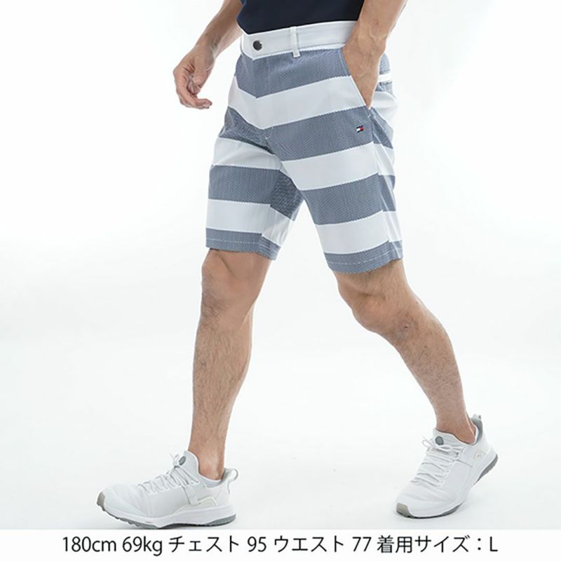 トミー ヒルフィガー ゴルフ Tommy Hilfiger Golf メンズ メンズ HILFIGERトリコグラフィック ショートパンツ THMA529 詳細4