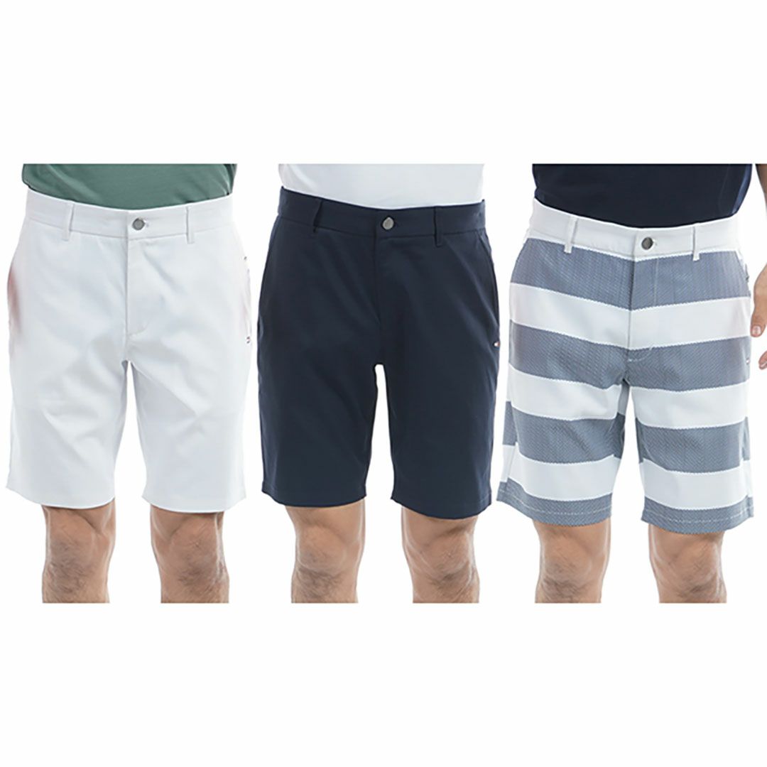 トミー ヒルフィガー ゴルフ Tommy Hilfiger Golf メンズ メンズ HILFIGERトリコグラフィック ショートパンツ THMA529 詳細15