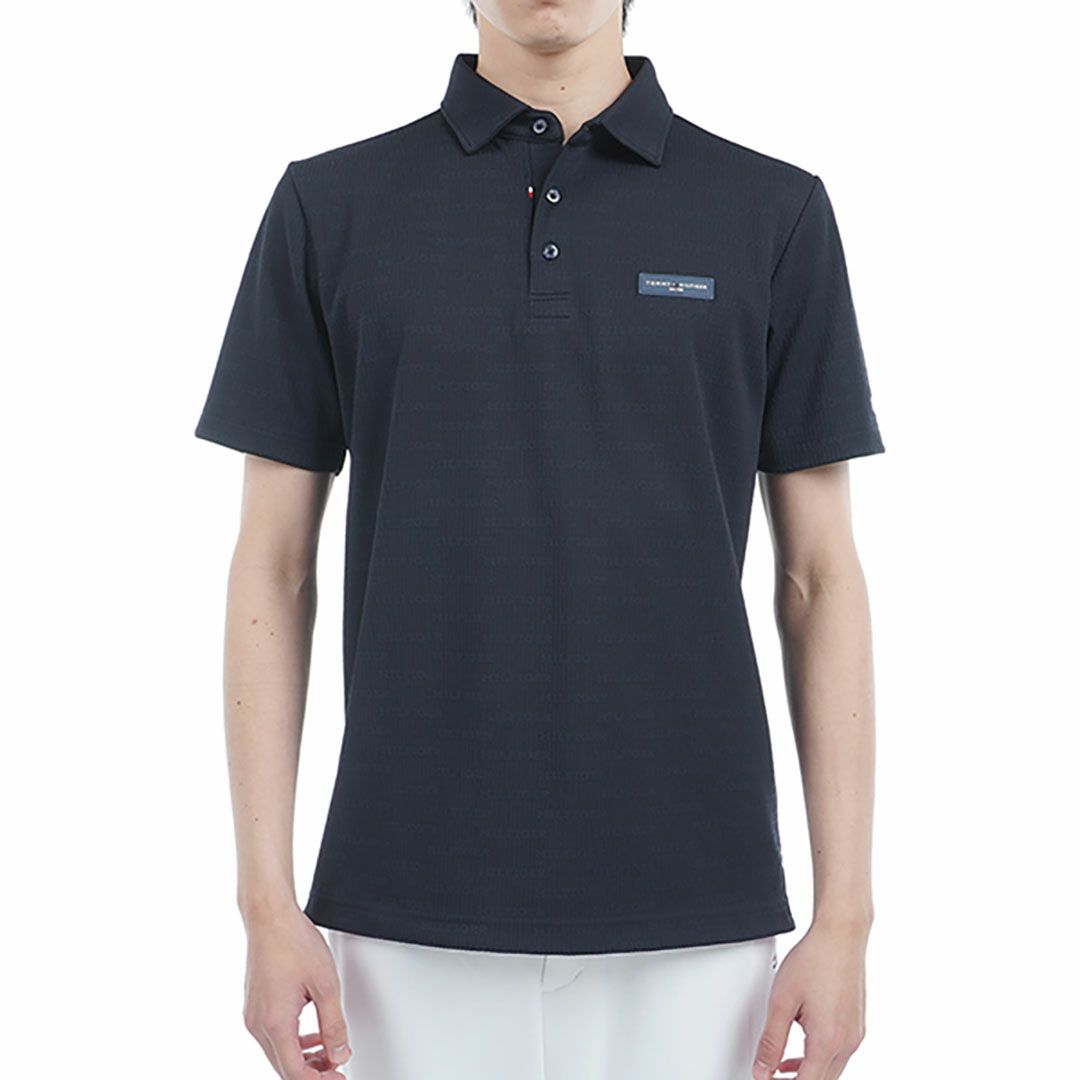 トミー ヒルフィガー ゴルフ Tommy Hilfiger Golf メンズ メンズ ロゴジャガード 半袖シャツ THMA530 詳細3