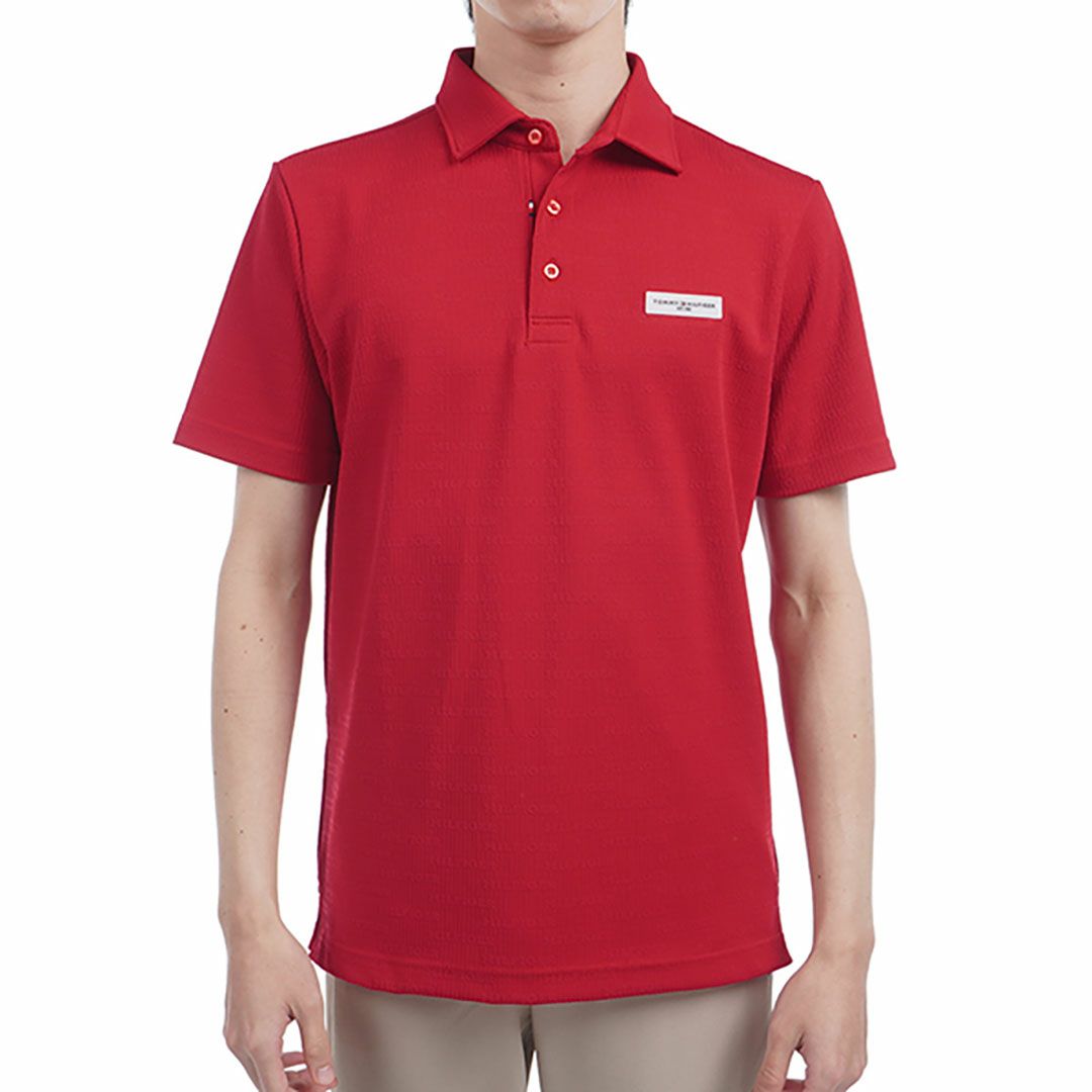 トミー ヒルフィガー ゴルフ Tommy Hilfiger Golf メンズ メンズ ロゴジャガード 半袖シャツ THMA530 詳細4