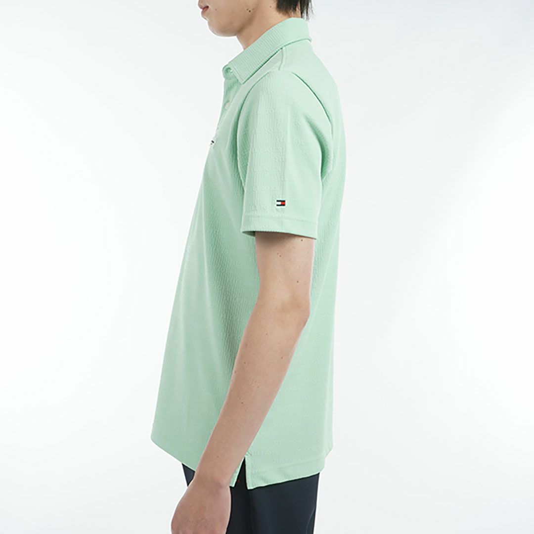 トミー ヒルフィガー ゴルフ Tommy Hilfiger Golf メンズ メンズ ロゴジャガード 半袖シャツ THMA530 詳細6