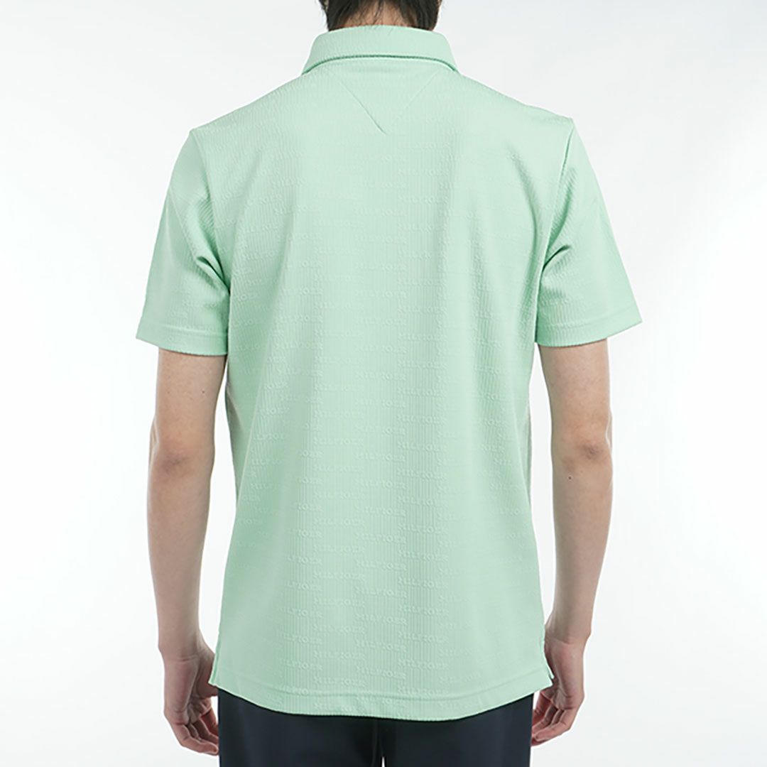 トミー ヒルフィガー ゴルフ Tommy Hilfiger Golf メンズ メンズ ロゴジャガード 半袖シャツ THMA530 詳細7