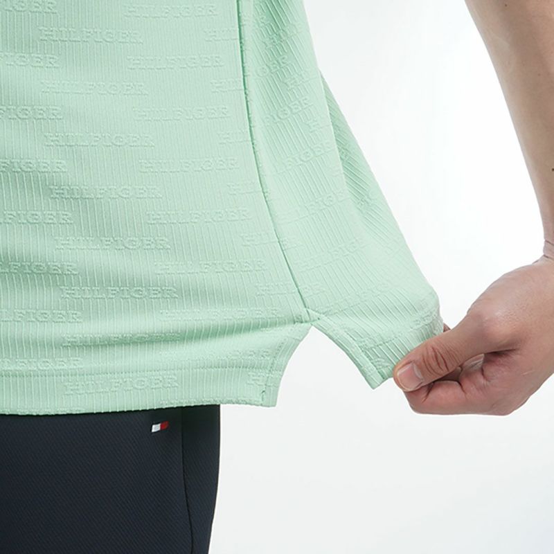 トミー ヒルフィガー ゴルフ Tommy Hilfiger Golf メンズ メンズ ロゴジャガード 半袖シャツ THMA530 詳細9