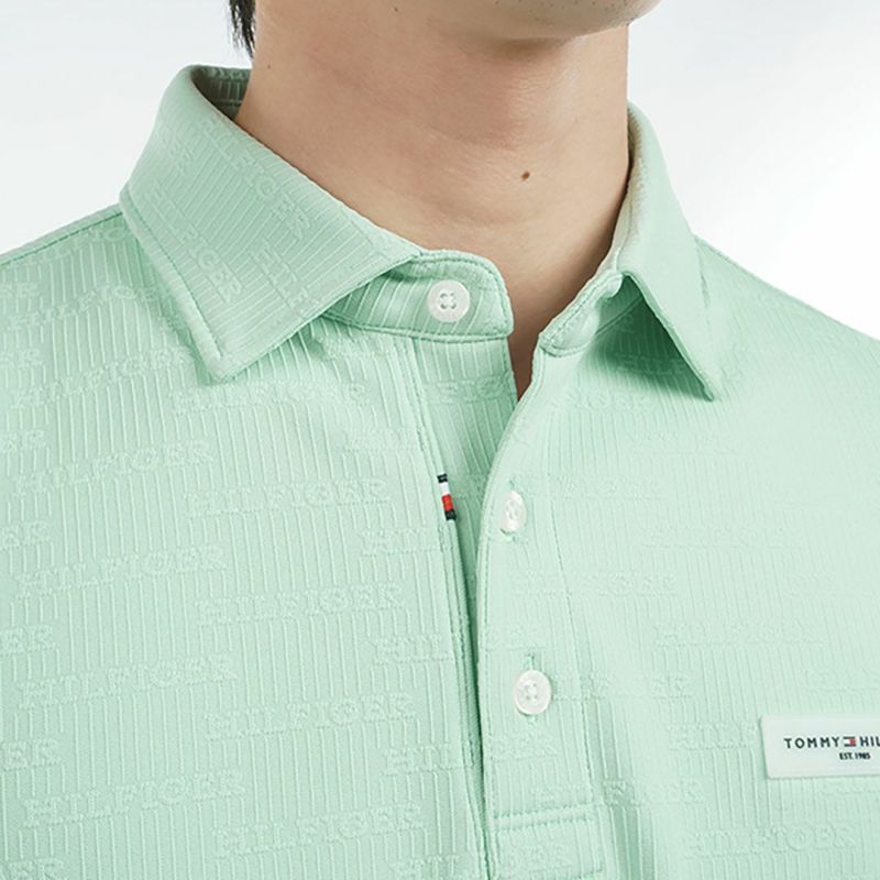 トミー ヒルフィガー ゴルフ Tommy Hilfiger Golf メンズ メンズ ロゴジャガード 半袖シャツ THMA530 詳細11