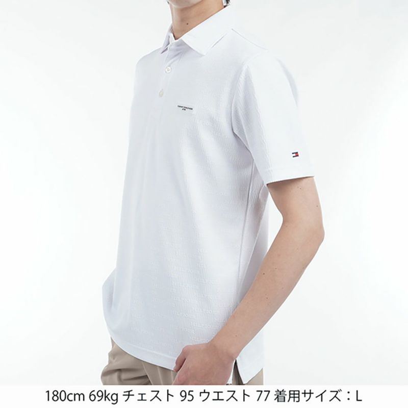 トミー ヒルフィガー ゴルフ Tommy Hilfiger Golf メンズ メンズ ロゴジャガード 半袖シャツ THMA530 詳細13