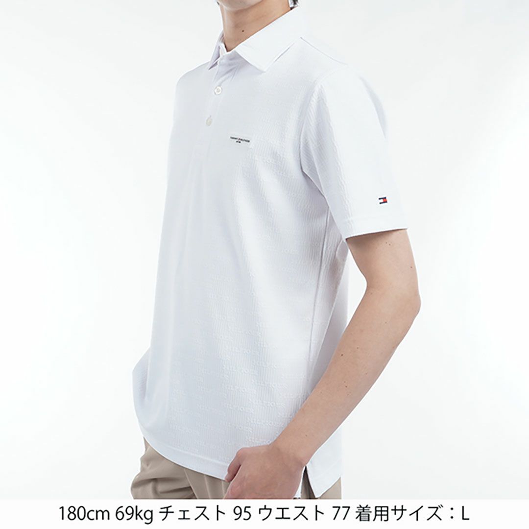 トミー ヒルフィガー ゴルフ Tommy Hilfiger Golf メンズ メンズ ロゴジャガード 半袖シャツ THMA530 詳細13